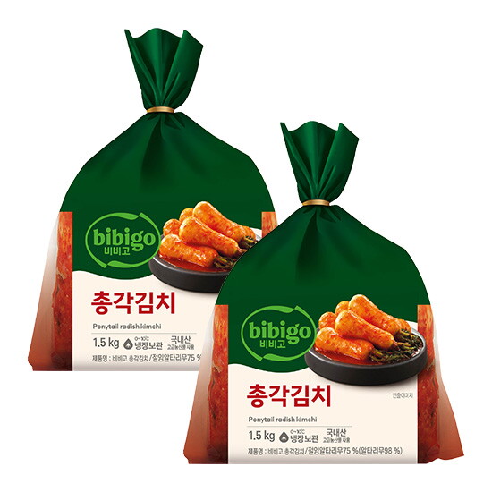 [비비고][CJ제일제당] 총각김치 1.5kg x 2봉