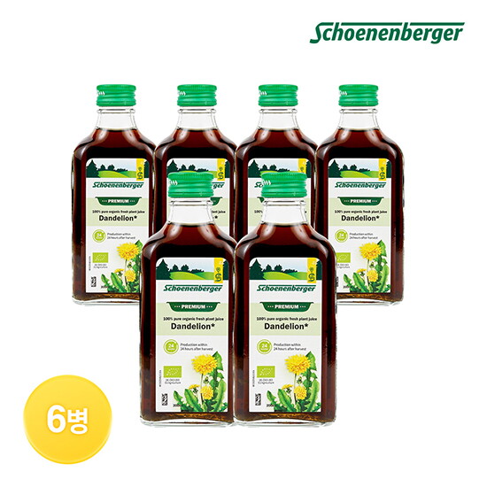 [살루스 쉐넨베르거][6병] 샬루스 쉐넨베르거 유기농 민들레 착즙주스 (200ml x 6병)