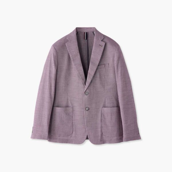 STCO [하프클럽/에스티코]체크 시어서커 테일러드 자켓 핑크 DJAWB06CCP