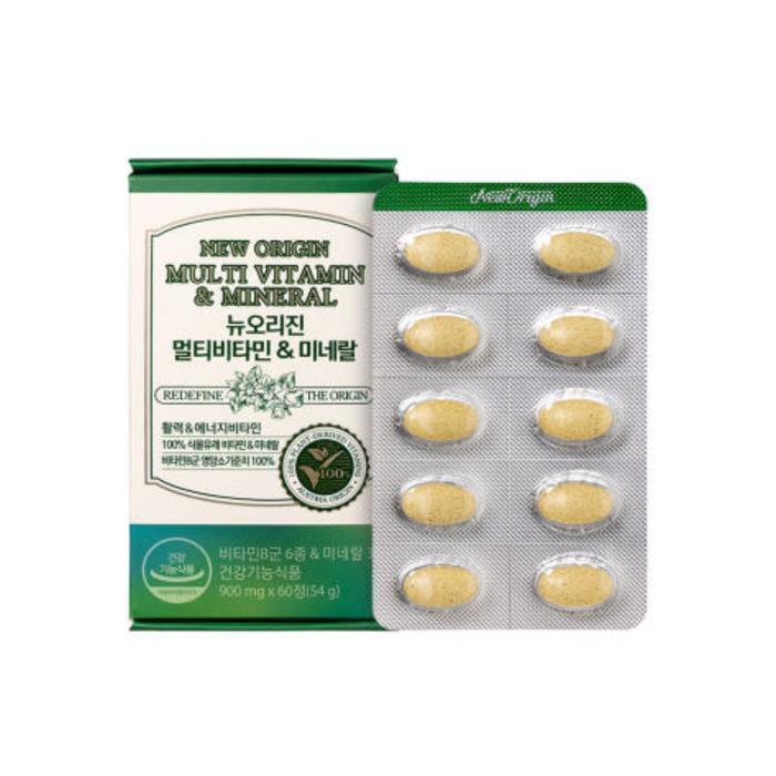 셀러허브 식품 뉴오리진 멀티비타민 미네랄 식물유래  60정