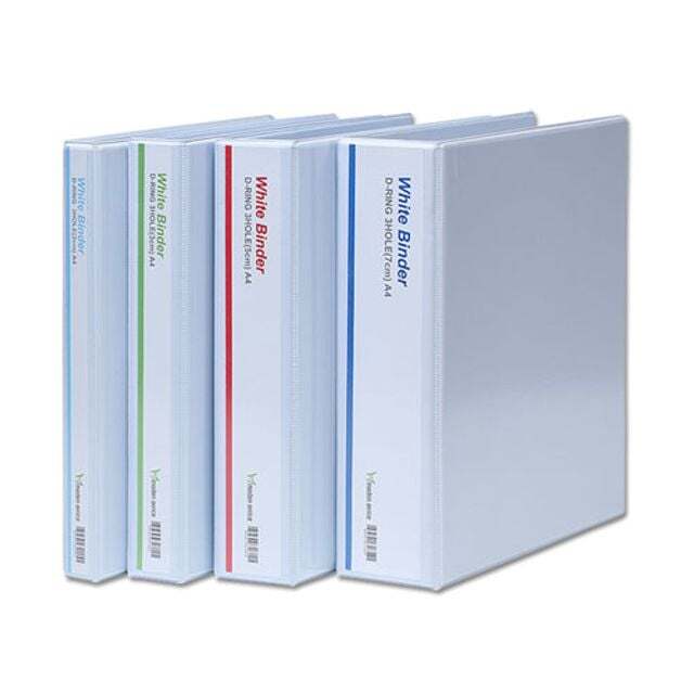 모든오피스 친절한탄씨 모든오피스 백색투명3공D링바인더 A4/5cm