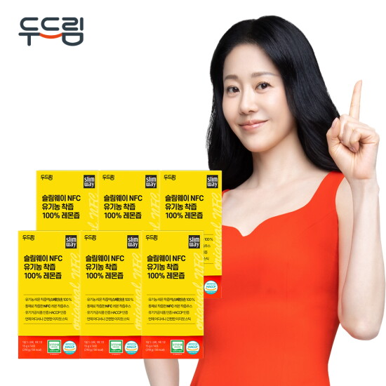 [두드림][두드림] 슬림웨이 NFC 유기농 착즙 100% 레몬즙 14포 X 6박스