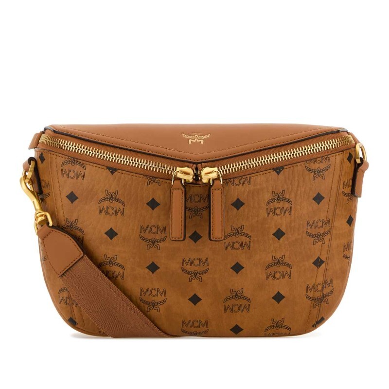 MCM MCM 엠씨엠 로고 프린트 다이아몬드 캔버스 벨트백 MMRGSAK02 CO