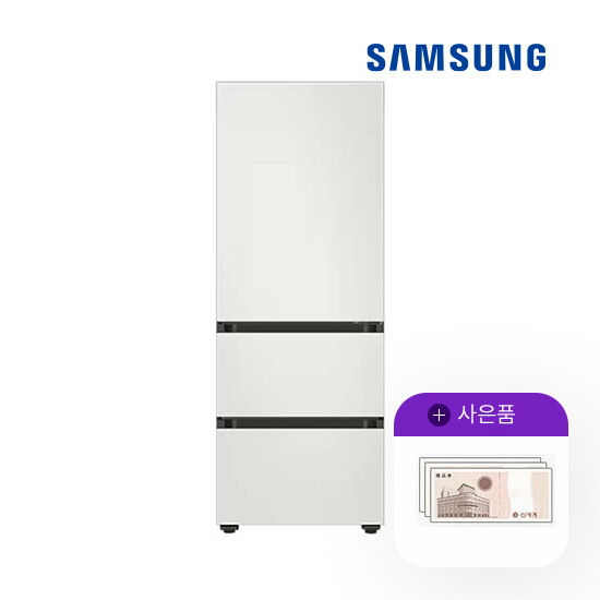 [렌탈]삼성전자 렌탈 삼성 김치냉장고 비스포크 김치플러스 313L 냉장고 RQ33C74B101 5년 53800/60개월 의무사용