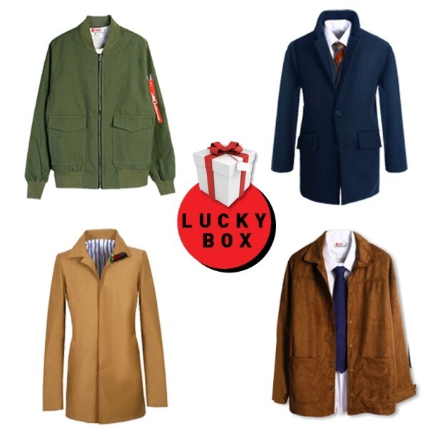 프랭키뉴욕 [프랭키뉴욕]럭키박스 남자 모직코트 패딩 롱 하프 세일