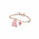 [스와로브스키][스와로브스키/본사정품] Teddy Heart 핑크 로즈골드 팔찌 M 5642978