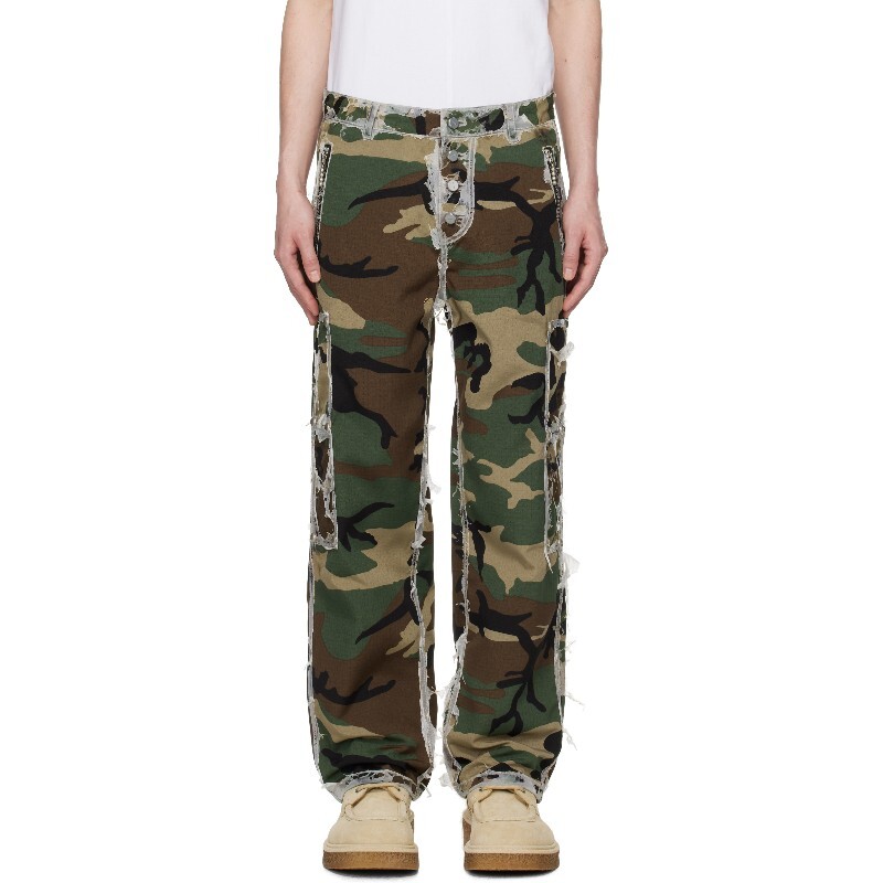 떠그클럽 떠그클럽 카키 번트 바이오 아미 카고 팬츠 251220M188000