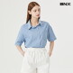 [BNX]카라넥 버튼업 베이직 코튼 데님 셔츠 (BW2BL003L0)