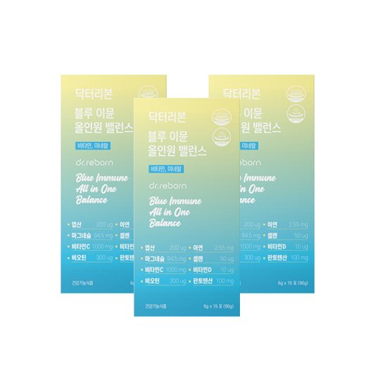 [3박스] 블루 이뮨 올인원 밸런스 (6g*15포*3박스)