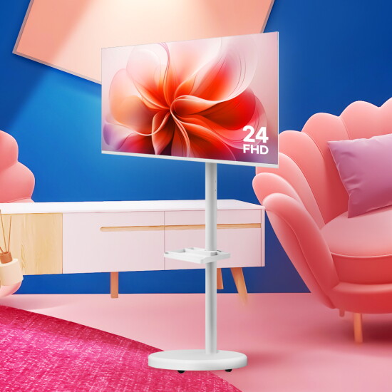 [이노스][24인치] 이노스 삼탠바이미 FHD 화이트 TV 풀 패키지 (이노스 스마트 TV + 일반형 무빙 스탠드 + 연장케이블)