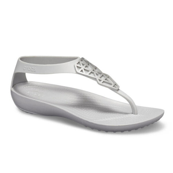 크록스 (패플) [크록스]크록스 우먼 세레나 엠벨리시드 샌들 여성 플립 슬리퍼 플랫 205600-00N