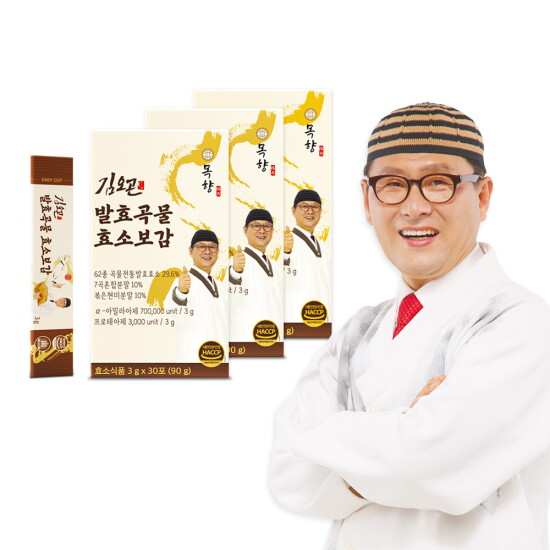 [목향][3개월]김오곤 발효곡물 효소보감 (30포 X 3박스)