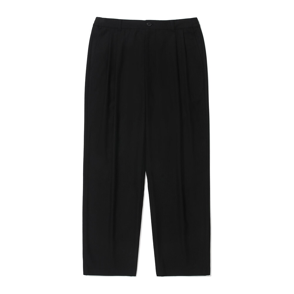 커버낫(진) 남녀공용 피치드 TR 투턱 세미와이드핏 팬츠 블랙 CO2403PT13BK