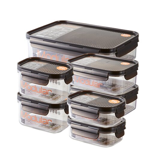 비스프리 모듈러 7종 세트(260ml*2+ 450ml*2+ 910ml*2+ 2.1L*1)