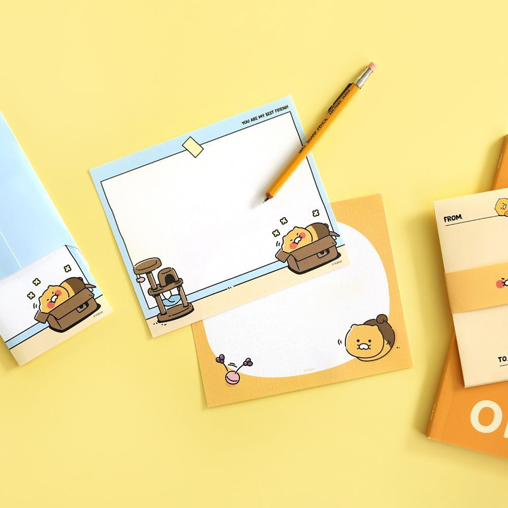 상세설명참조 친절한탄씨 (5개묶음) 카카오프렌즈 춘식이 미니 편지지