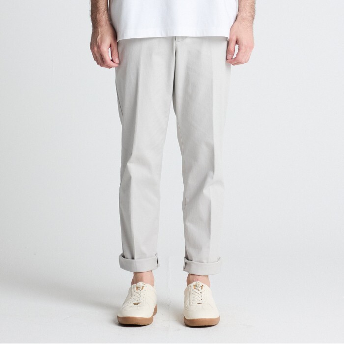 디엠스 [DIEMS][히든밴드] 바이오워싱 치노 팬츠_베이지 (테이퍼드핏)-DZAPV10765B