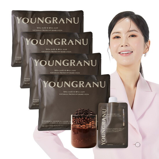 [영라뉴][코코아]영라뉴 프로틴 핏 쉐이크 코코아(45gx7개입x4세트)