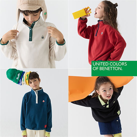 [베네통]베네통 키즈 BENETTON KIDS 플리스 아노락 1종