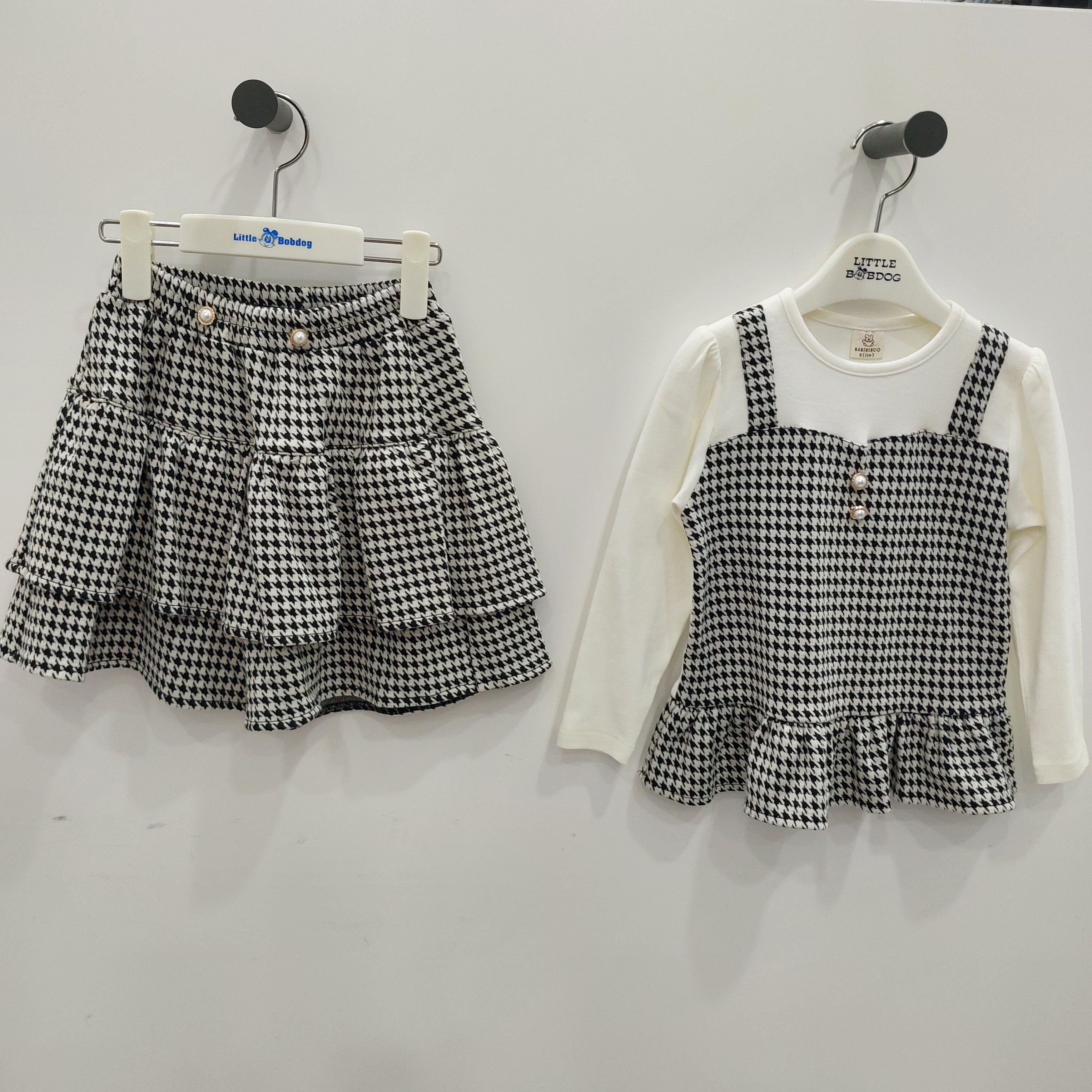 리틀밥독 [리틀밥독]W버드선염티셔츠프리티큐롯바지상하세트 H251MTS04113_SH