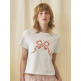 [벤시몽][6/10 예약배송] RIBBON GRAPHINC LOGO TEE - WHITE