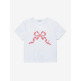 [벤시몽][6/10 예약배송] RIBBON GRAPHINC LOGO TEE - WHITE