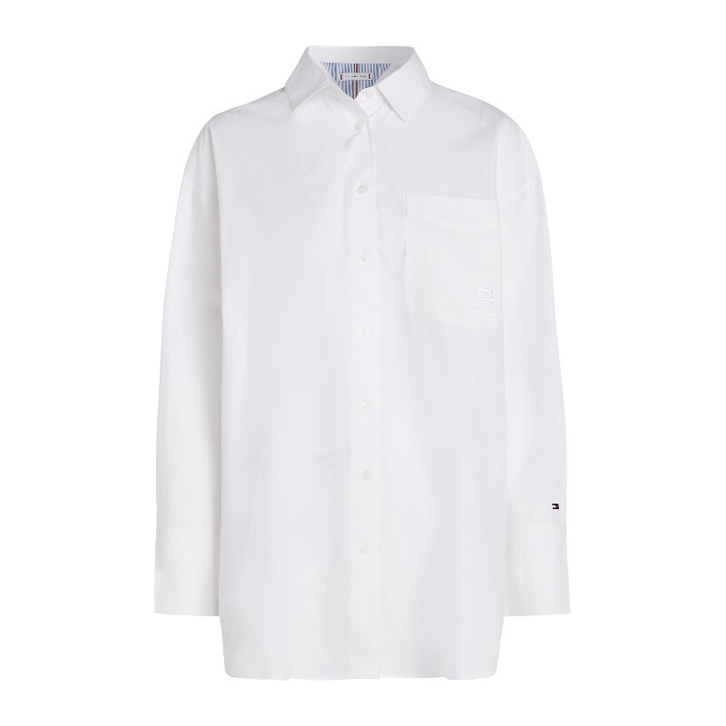 TOMMY HILFIGER 타미힐피거 타미힐피거 체스트 포켓 코튼 셔츠 WW0WW40540 YCF