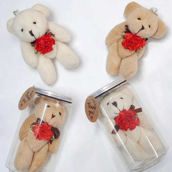 아트박스 아트박스/땡큐베리메르시 카네이션키링 곰돌이 인형키링 귀여운 감사선물