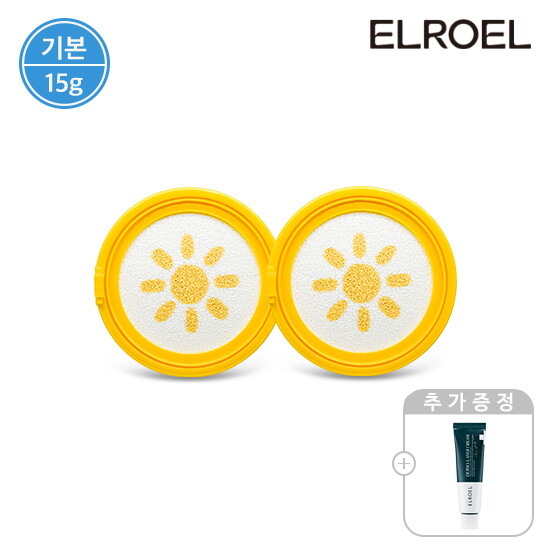 [엘로엘(화장품)][엘로엘] 파데프리 선쿠션 15g 리필 2개+더마 레이저 크림 50ml
