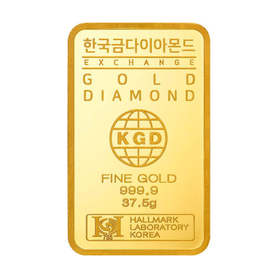 [한국금다이아몬드거래소][한국금다이아몬드] 순금 골드바 24K 37.5g 999.9 금시세