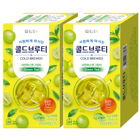 [담터]담터 콜드부르티 샤인머스캣 그린티 20T+20T 총40T