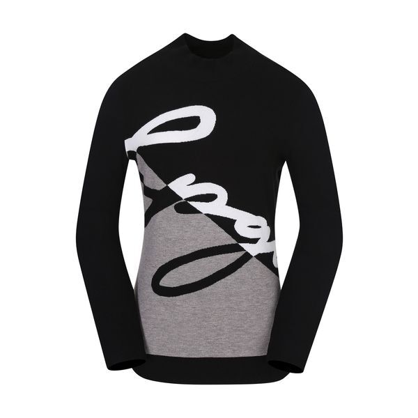 스타일이십사 주식회사 TBJ [하프클럽/LPGA]여성 몸판 로고 니트 MIX 티셔츠 (L214TL522P)