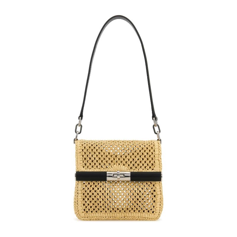 돌체앤가바나 돌체앤가바나 위빙 텍스처 플랩 클로저 라피아 숄더 백 BM2445A9O83 8L797