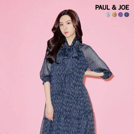 22썸머 쉬폰 메탈 프린트 롱 원피스