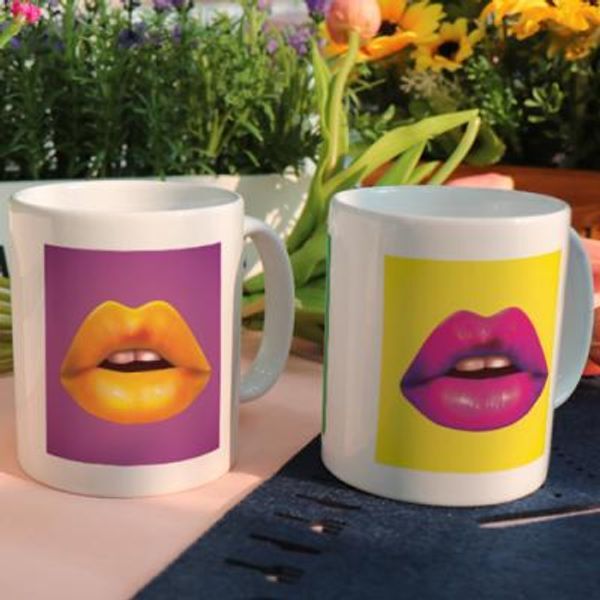 교보문고 꾸밈 cf043-디자인머그컵2p-반전입술