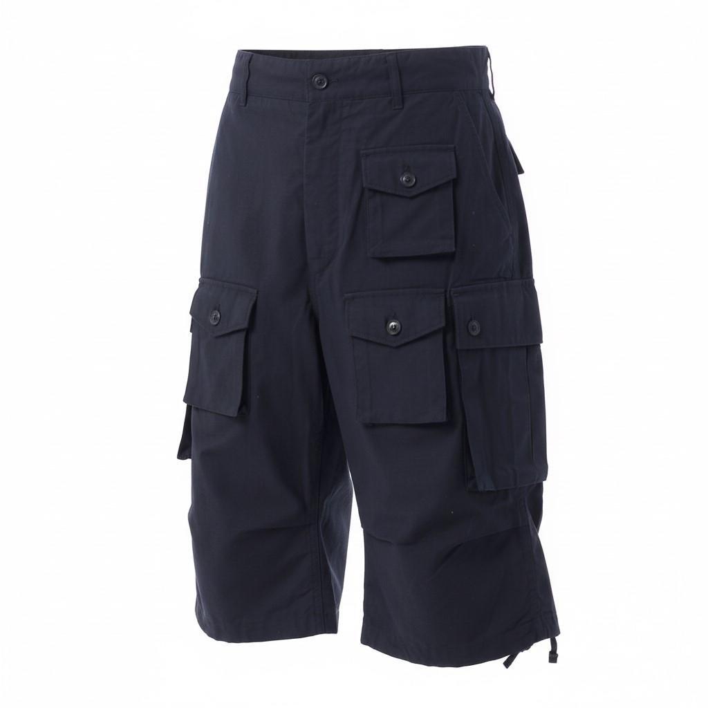 엔지니어드가먼츠 FA Short A - Dk.Navy Cotton Ripstop (24S1E004-OR277-CT114) (FA 쇼츠 A)