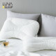 [루나앤슬립][4개+커버 세트]메모리큐브 베개 4개+베개커버 4장 (화이트+그레이 세트)