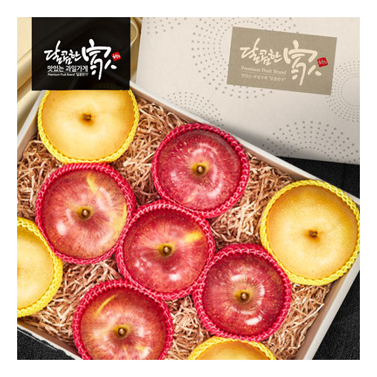 [달콤한家]프리미엄 사과+배 혼합세트(사과5과 2kg+배4과 2.5kg)9과