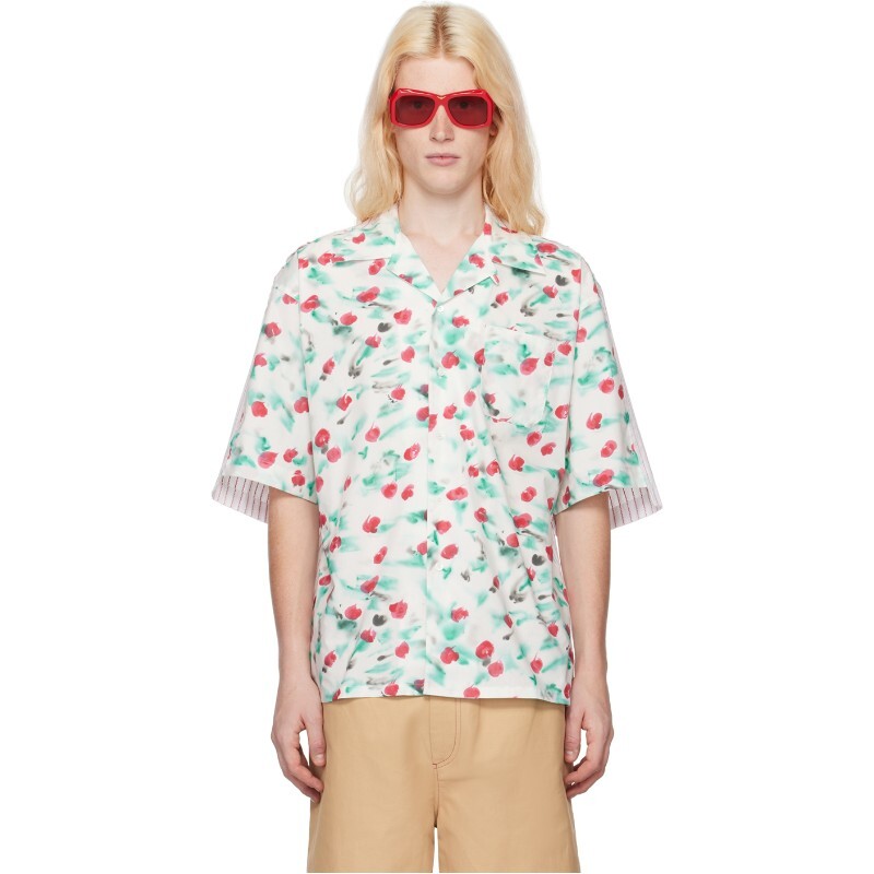 MARNI 마르니 마르니 화이트 레버리 셔츠 CUMU0287QY UTC325 REW01 LILY WHITE