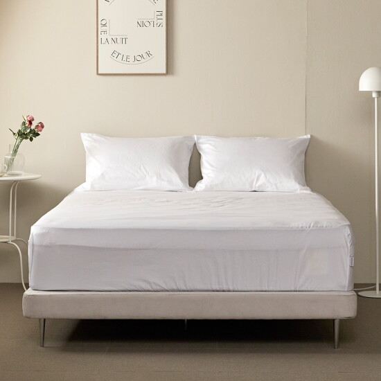 [바운티풀][바운티풀]호텔납품 순면 매트리스커버 솔리드 60수 사틴원단 Q 12컬러