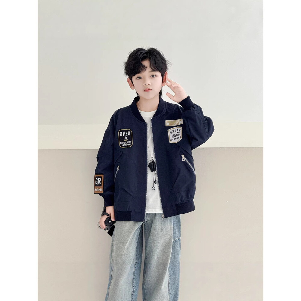 아이옷샵(마리오몰) 와펜 포인트 오버핏 블루종 R21165