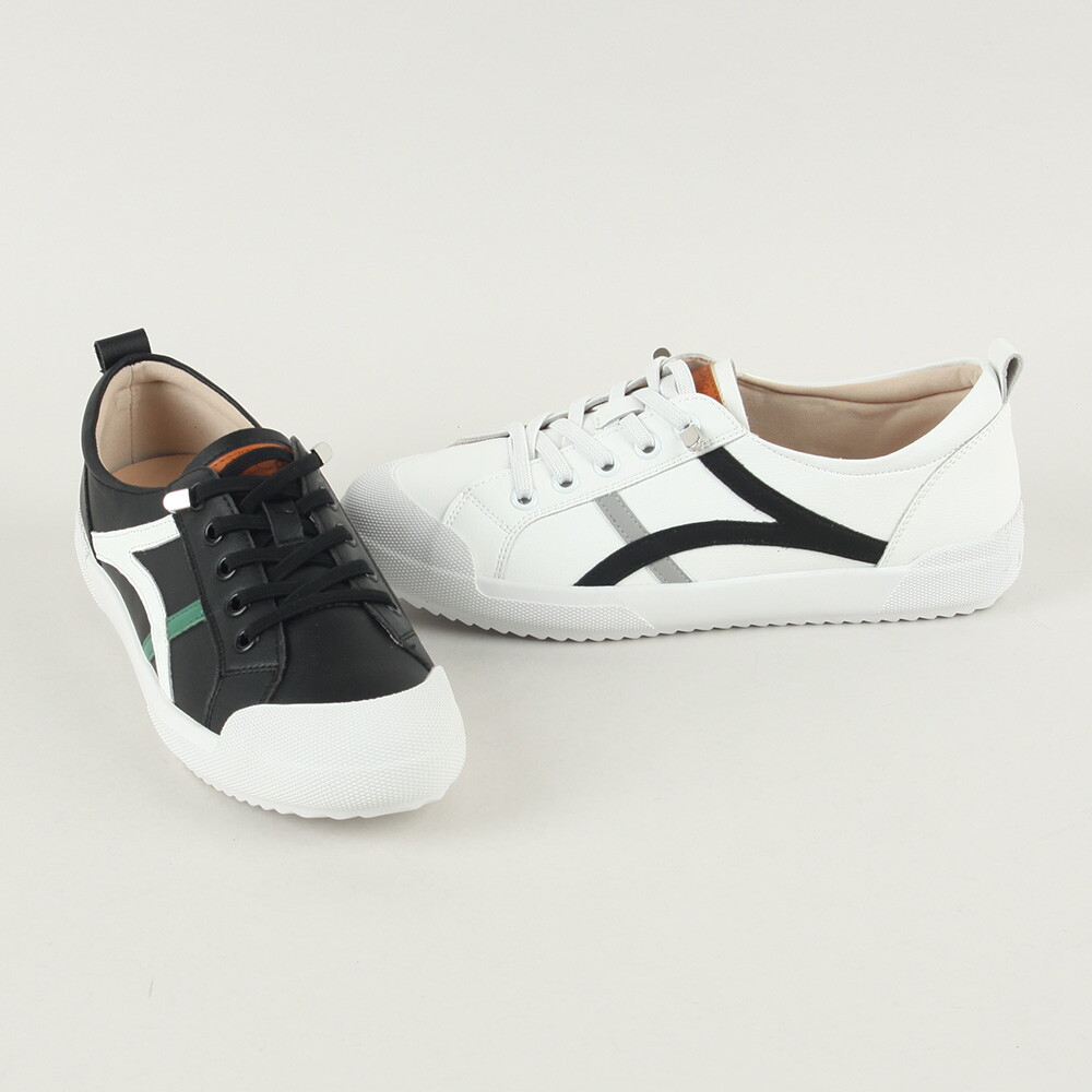 원더슈즈 [원더슈즈]원더슈즈 클락키 가죽 스니커즈 3CM P-S98