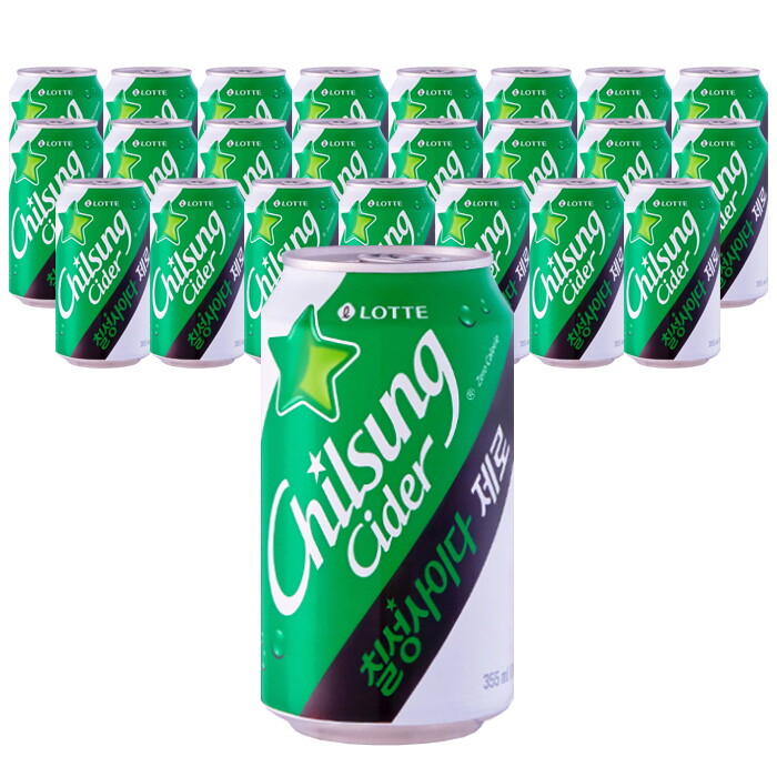 롯데칠성음료 롯데 칠성사이다 제로 355ml 24캔