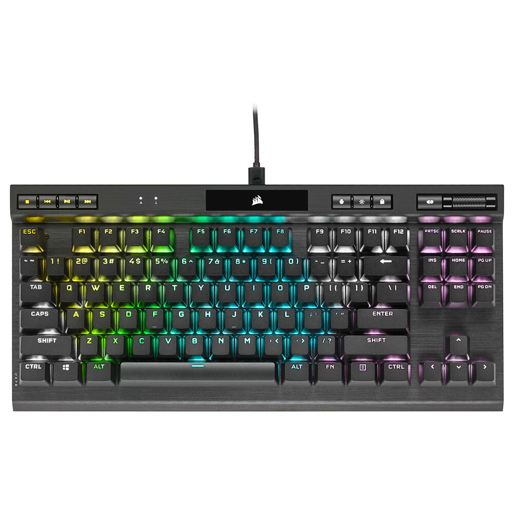커세어 커세어 K70 RGB TKL 텐키리스 게이밍 기계식 키보드 저소음 적축