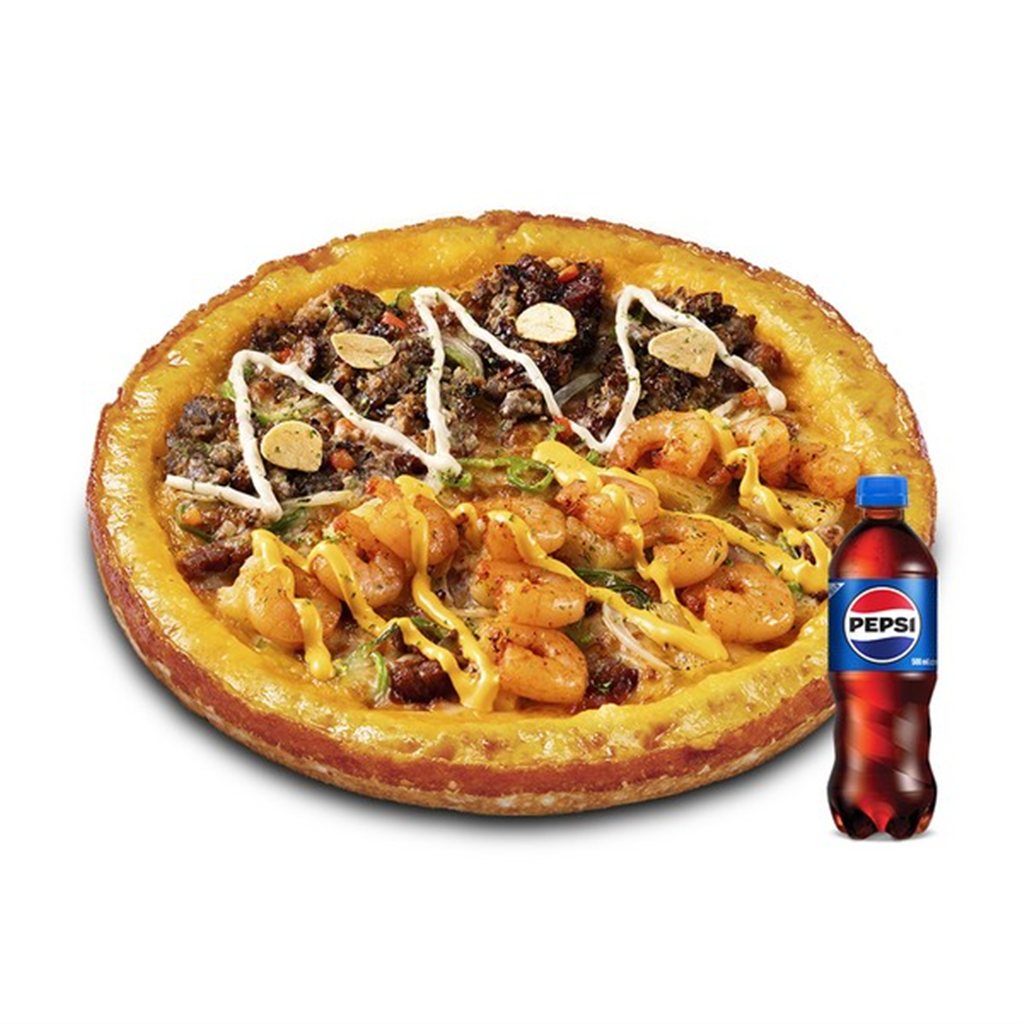 스마트콘 미스터피자 (미스터피자) 새우천왕M+콜라500ML