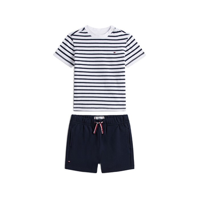 TOMMY HILFIGER 타미힐피거키즈 [공식] [타미힐피거] [BABY] 스트레치 테리 쇼츠 (T42G1NPC270BT1C1G)