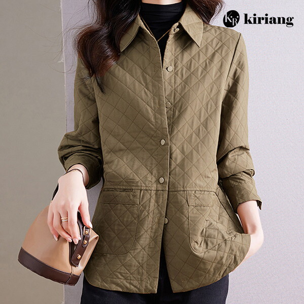 키리앙 [키리앙][키리앙] 로하 셔츠형 퀄팅 자켓