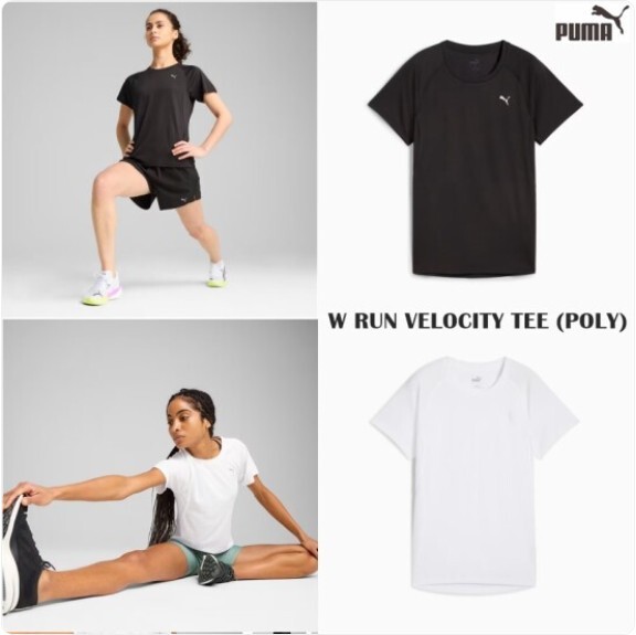푸마(코리아) 여성 런 벨로시티 티셔츠(POLY) W RUN VELOCITY TEE (POLY) 526578 2종 택1