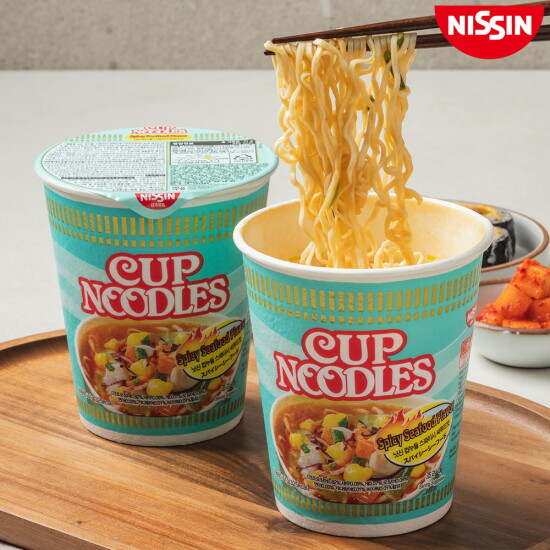 [훼밀리인터내셔날][NISSIN] 닛신 씨푸드 컵누들(매운맛) 71g * 24개입