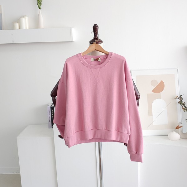 메이룸 [하프클럽/메이룸]포스트가이로빠mtm 무지 라운드 맨투맨