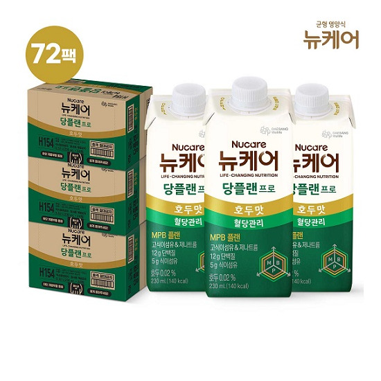 [뉴케어][72팩] 당플랜 프로 호두맛 24팩*3박스